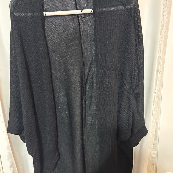 Kismet Black Cardigan with bat wings . Lightweight for the cool summer evenings - Picture 9 of 9